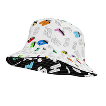 Load image into Gallery viewer, REVERSIBLE ALPHABET PASTEL BUCKET HAT
