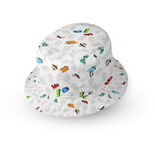 Load image into Gallery viewer, REVERSIBLE ALPHABET PASTEL BUCKET HAT
