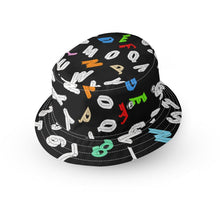 Load image into Gallery viewer, REVERSIBLE ALPHABET PASTEL BUCKET HAT
