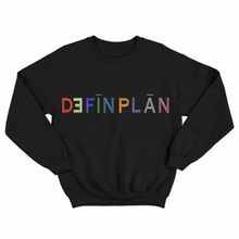 Load image into Gallery viewer, Embroidered Puff Cut and Sew Sweatshirt with colorful satin 3D lettering
