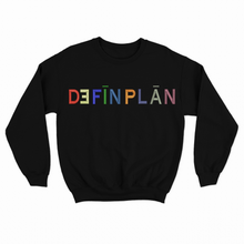 Load image into Gallery viewer, Embroidered Puff Cut and Sew Sweatshirt with colorful satin 3D lettering
